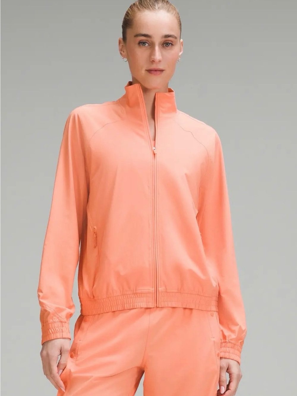 lululemon Relaxed-Fit Track Jacket (NWT) Coral Kiss, Size 8 *relaxed fitting